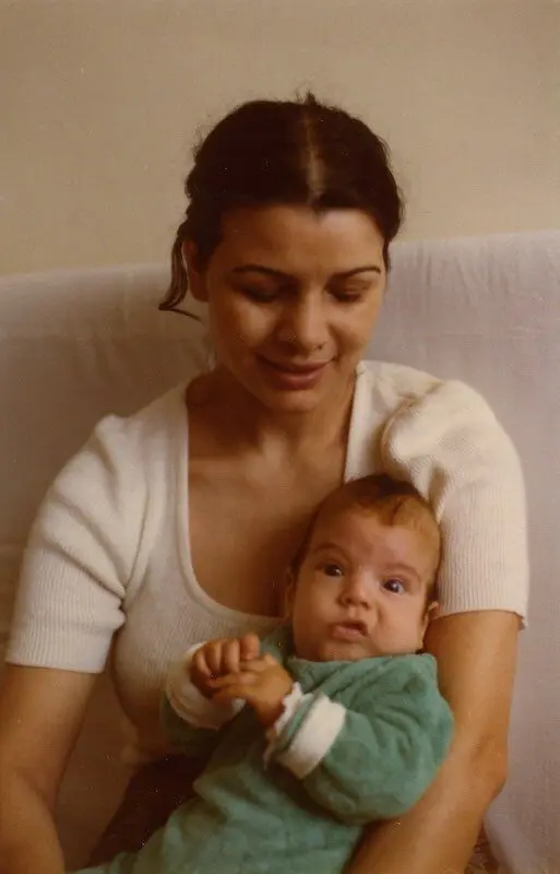 Ziba Kazemi as a baby